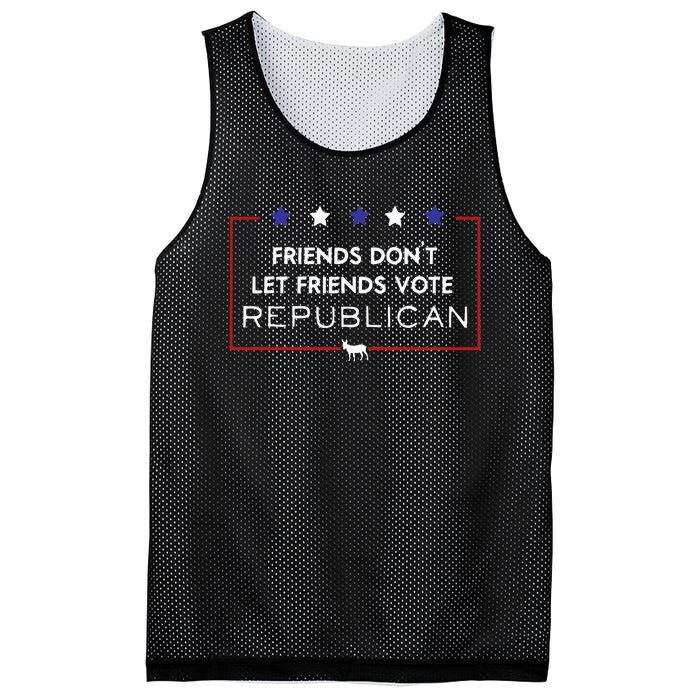 Voter Friends Dont Let Friends Vote Republican Mesh Reversible Basketball Jersey Tank