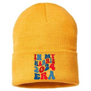 Vote For Democracy Vote Kamala Harris In My Harris Era 2024 Sustainable Knit Beanie