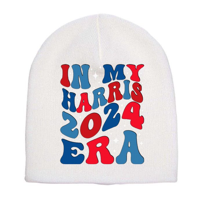 Vote For Democracy Vote Kamala Harris In My Harris Era 2024 Short Acrylic Beanie