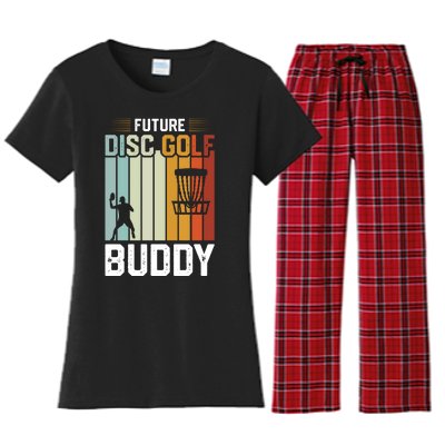 Vintage Future Disc Golf Buddy Frolf Flying Disc Sport Women's Flannel Pajama Set