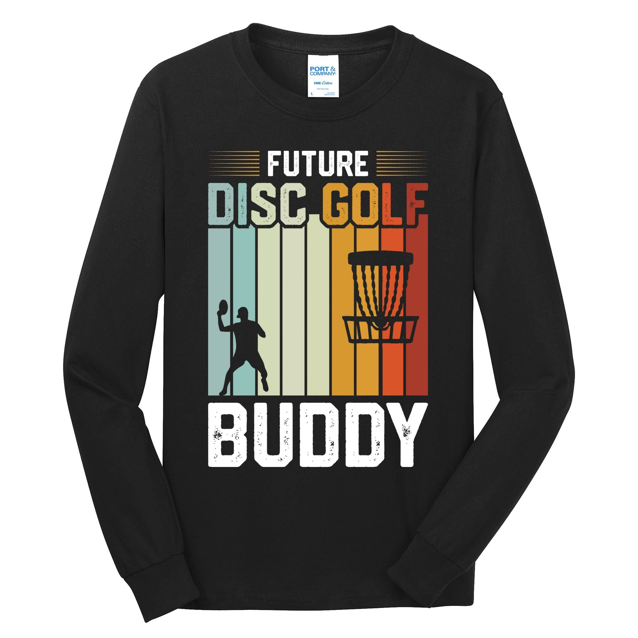 Vintage Future Disc Golf Buddy Frolf Flying Disc Sport Tall Long Sleeve T-Shirt