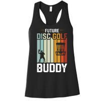 Vintage Future Disc Golf Buddy Frolf Flying Disc Sport Women's Racerback Tank