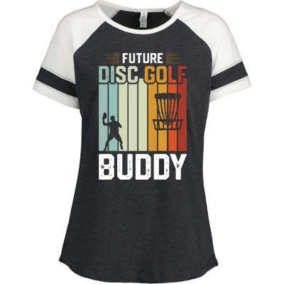 Vintage Future Disc Golf Buddy Frolf Flying Disc Sport Enza Ladies Jersey Colorblock Tee