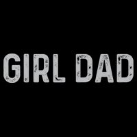 Vintage Fathers Day Girl Dad Shirt  Proud Father of girl Button