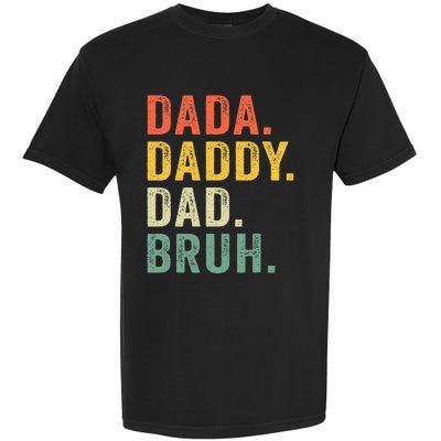 Vintage Funny Dada Daddy Dad Bruh Gifts Garment-Dyed Heavyweight T-Shirt