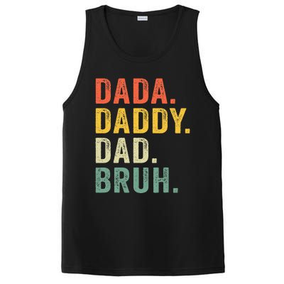 Vintage Funny Dada Daddy Dad Bruh Gifts PosiCharge Competitor Tank