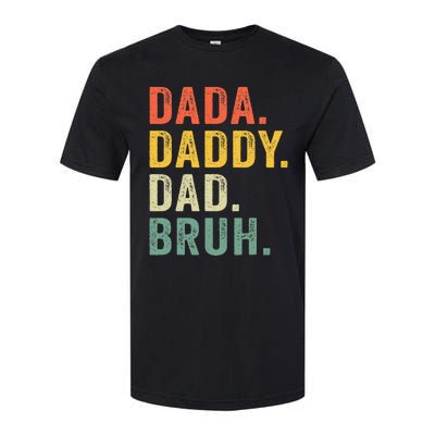 Vintage Funny Dada Daddy Dad Bruh Gifts Softstyle CVC T-Shirt