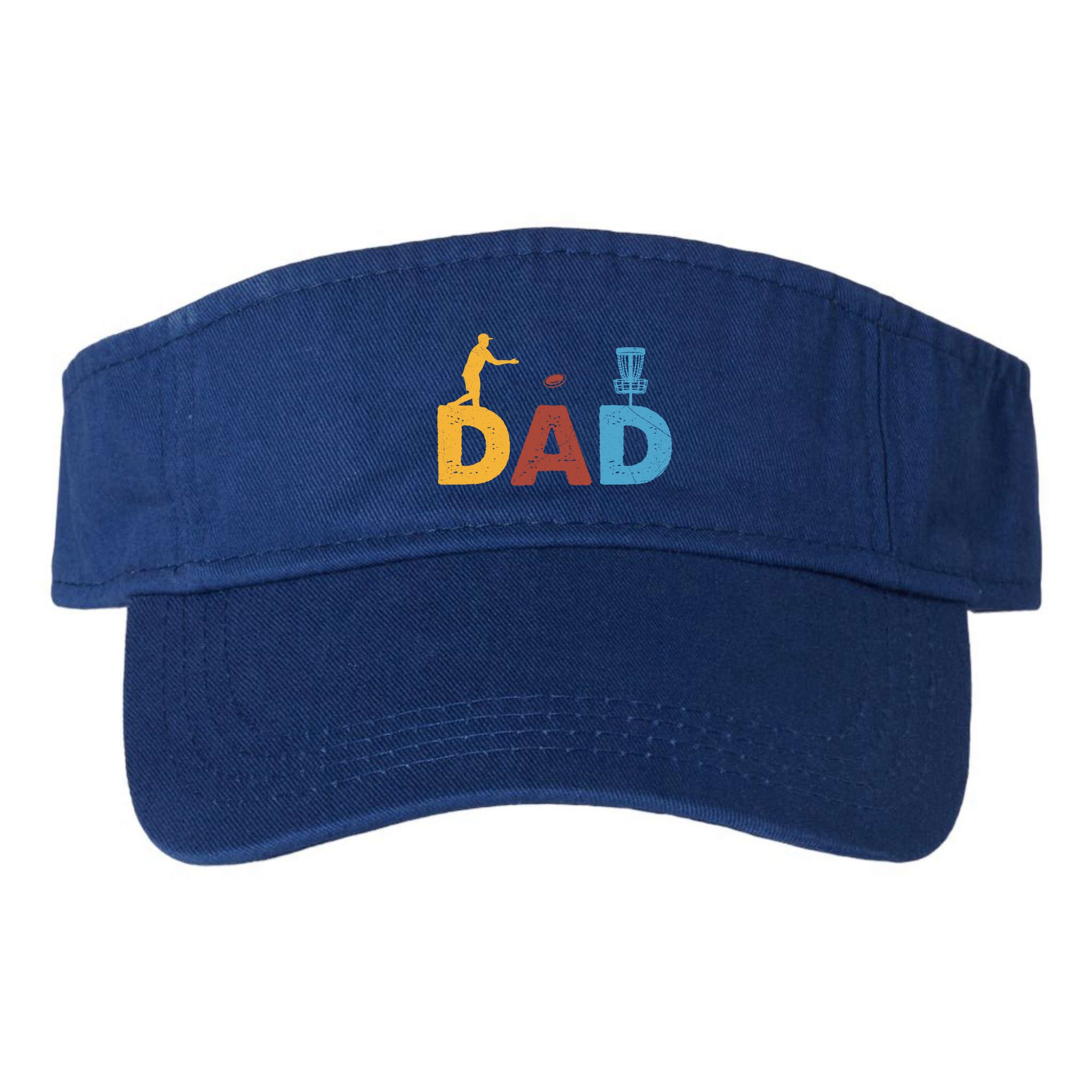 Vintage FatherS Day Best Dad By Par Cute Disc Golf Gift Visor