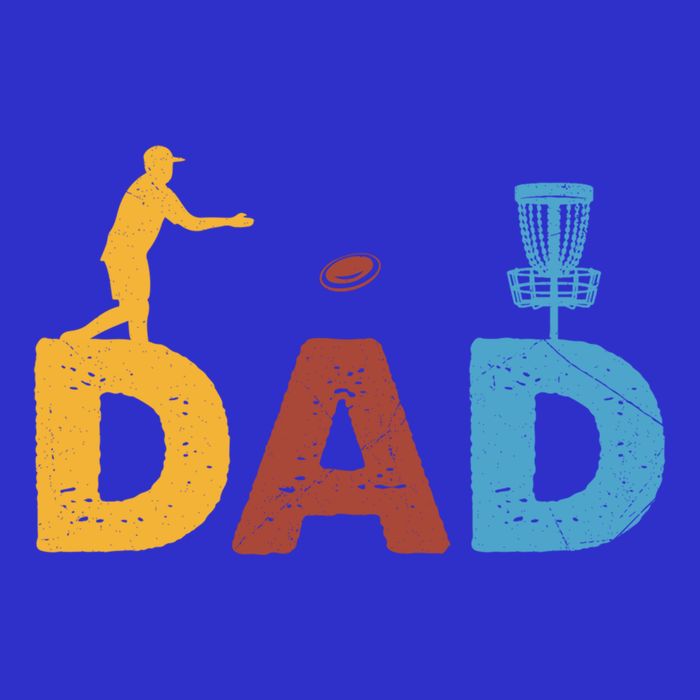 Vintage FatherS Day Best Dad By Par Cute Disc Golf Gift Kids T-Shirt