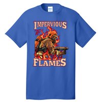 Volunteer Fire Departt Fire Impervious To Flames Gift Tall T-Shirt