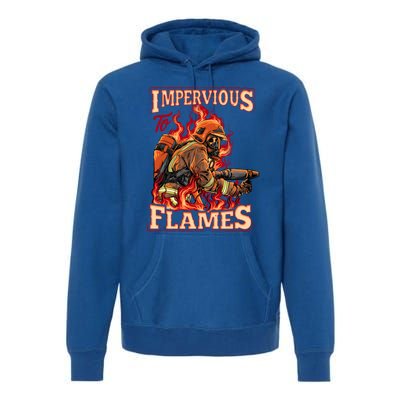 Volunteer Fire Departt Fire Impervious To Flames Gift Premium Hoodie