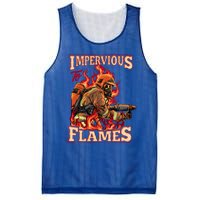 Volunteer Fire Departt Fire Impervious To Flames Gift Mesh Reversible Basketball Jersey Tank