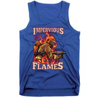 Volunteer Fire Departt Fire Impervious To Flames Gift Tank Top