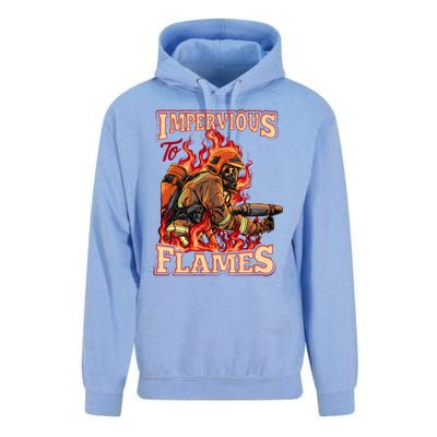 Volunteer Fire Departt Fire Impervious To Flames Gift Unisex Surf Hoodie