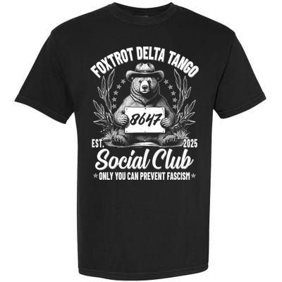 Vintage Foxtrot Delta Tango Social Club 8647 Ranger Bear Garment-Dyed Heavyweight T-Shirt