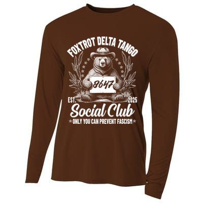 Vintage Foxtrot Delta Tango Social Club 8647 Ranger Bear Cooling Performance Long Sleeve Crew