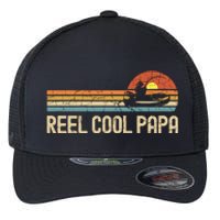 Vintage Fathers Day Gifts Funny Fishing Reel Cool Papa Dad Joke Flexfit Unipanel Trucker Cap