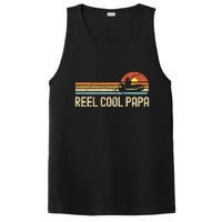 Vintage Fathers Day Gifts Funny Fishing Reel Cool Papa Dad Joke PosiCharge Competitor Tank