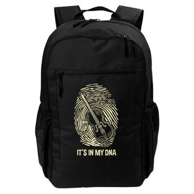 Violin Fingerprint Dna Violin Player Violinist Musician Daily Commute Backpack