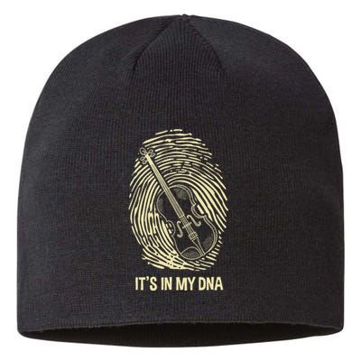 Violin Fingerprint Dna Violin Player Violinist Musician Sustainable Beanie