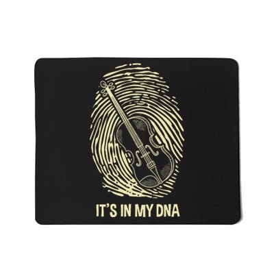 Violin Fingerprint Dna Violin Player Violinist Musician Mousepad