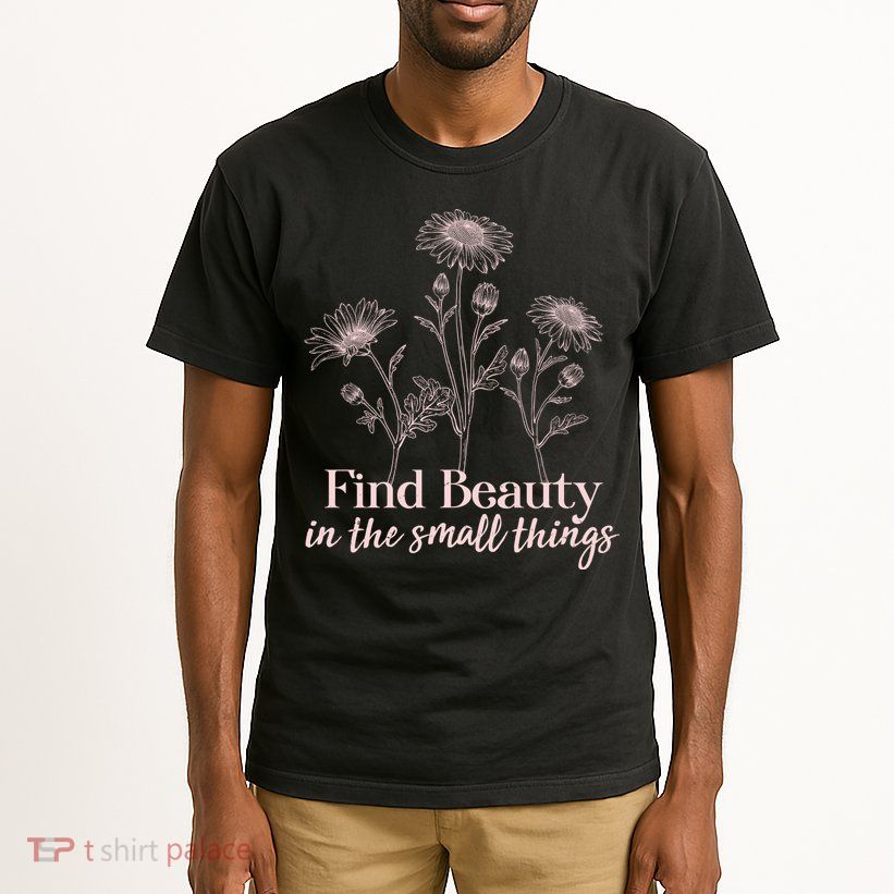 Vintage Floral Daisies Find Beauty In The Small Things Tall T-Shirt