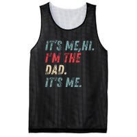 Vintage Fathers Day Its Me Hi I'm The Dad It's Me Mesh Reversible Basketball Jersey Tank