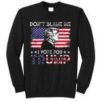 Vintage Flag DonT Blame Me I Voted For Trump Sweatshirt