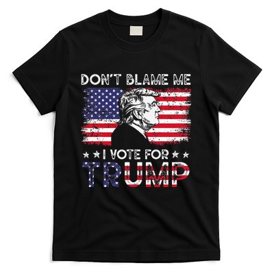 Vintage Flag DonT Blame Me I Voted For Trump T-Shirt