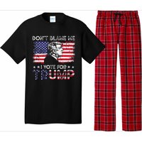 Vintage Flag DonT Blame Me I Voted For Trump Pajama Set