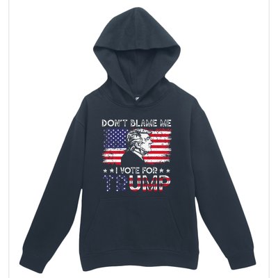 Vintage Flag DonT Blame Me I Voted For Trump Urban Pullover Hoodie