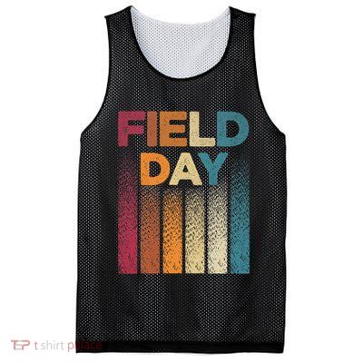 Vintage Field Day Field Trip Teachers Mesh Reversible Basketball Jersey Tank