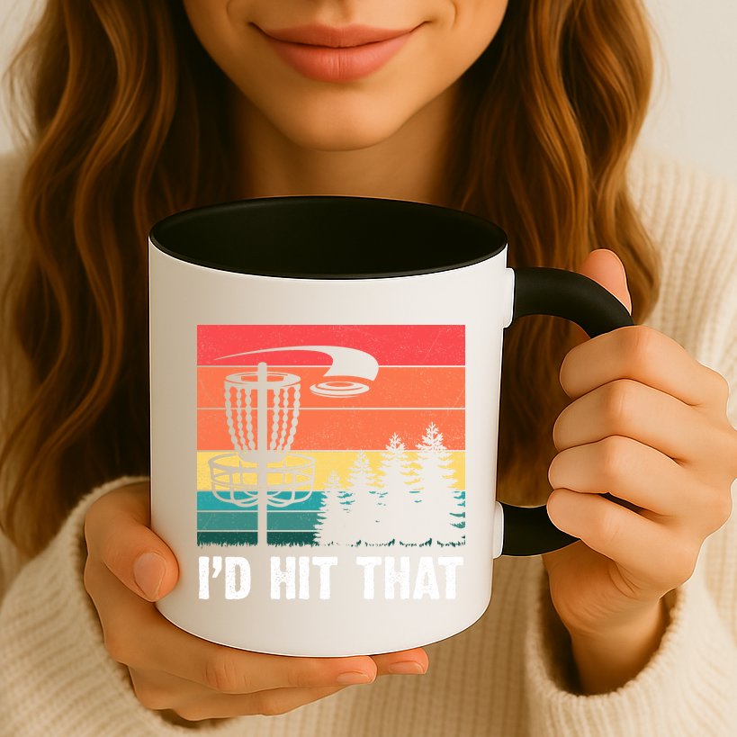 Vintage Frisbee Disc Sport I'd Hit That Funny Disc Golf Mug