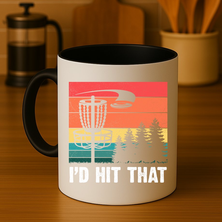 Vintage Frisbee Disc Sport I'd Hit That Funny Disc Golf Mug