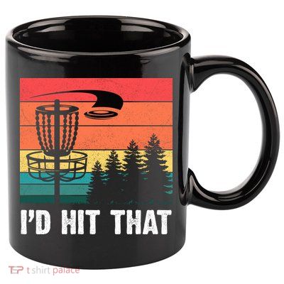 Vintage Frisbee Disc Sport I'd Hit That Funny Disc Golf 11oz C Handle Ceramic Mug