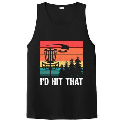 Vintage Frisbee Disc Sport I'd Hit That Funny Disc Golf PosiCharge Competitor Tank