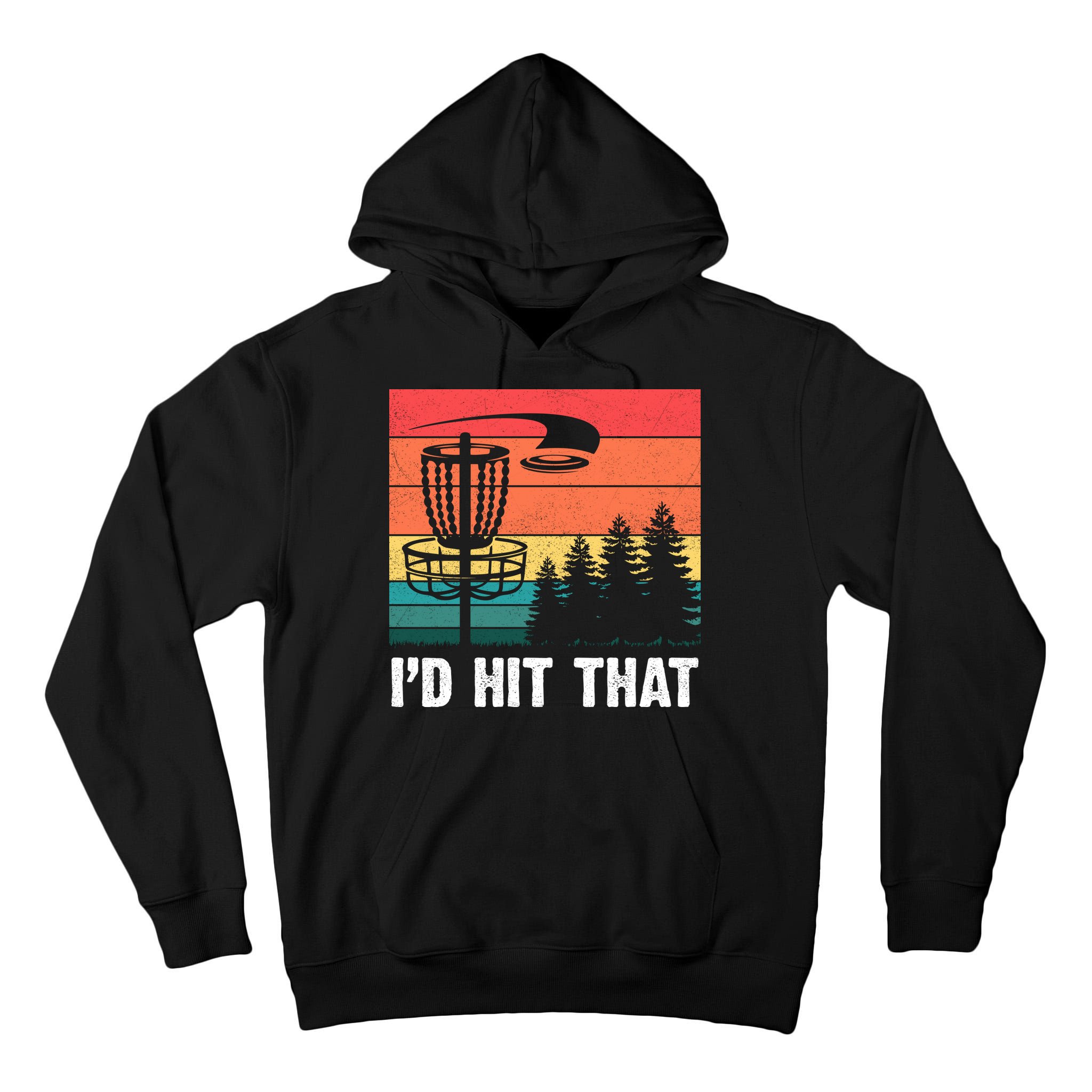 Vintage Frisbee Disc Sport I'd Hit That Funny Disc Golf Tall Hoodie