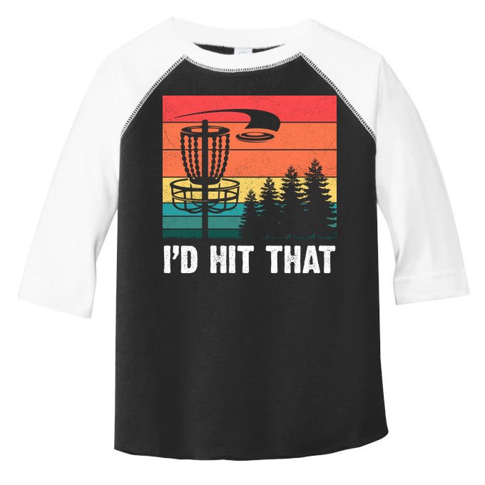 Vintage Frisbee Disc Sport I'd Hit That Funny Disc Golf Toddler Fine Jersey T-Shirt