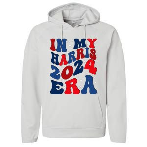 Vote For Democracy Vote Kamala Harris In My Harris Era 2024 Performance Fleece Hoodie