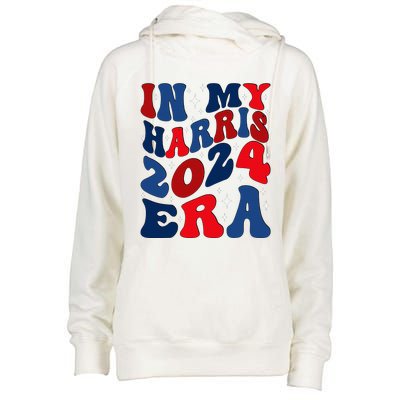 Vote For Democracy Vote Kamala Harris In My Harris Era 2024 Womens Funnel Neck Pullover Hood