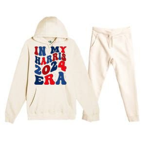 Vote For Democracy Vote Kamala Harris In My Harris Era 2024 Premium Hooded Sweatsuit Set