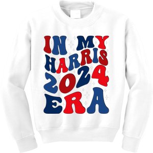 Vote For Democracy Vote Kamala Harris In My Harris Era 2024 Kids Sweatshirt