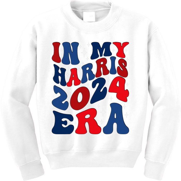 Vote For Democracy Vote Kamala Harris In My Harris Era 2024 Kids Sweatshirt