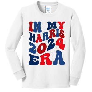 Vote For Democracy Vote Kamala Harris In My Harris Era 2024 Kids Long Sleeve Shirt