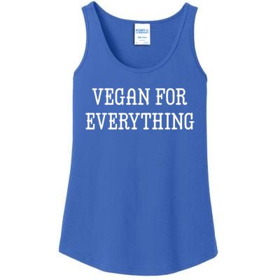 Vegan For Everything Proud Vegetables Vegan Day Lovers Gift Ladies Essential Tank