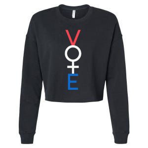 Vote Feminism Empower Women Equality Election Activism Cropped Pullover Crew