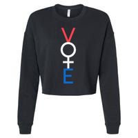 Vote Feminism Empower Women Equality Election Activism Cropped Pullover Crew