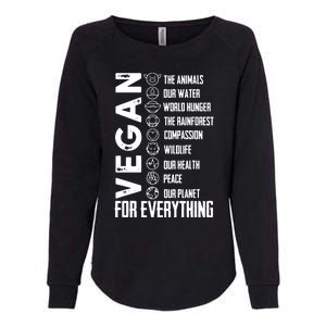 Vegan For Everything Planet Earth Day Save The Bees Womens California Wash Sweatshirt