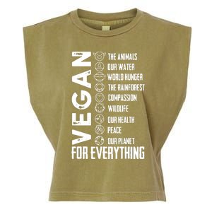 Vegan For Everything Planet Earth Day Save The Bees Garment-Dyed Women's Muscle Tee