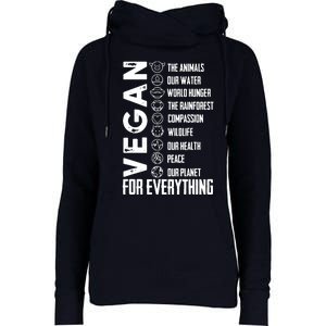 Vegan For Everything Planet Earth Day Save The Bees Womens Funnel Neck Pullover Hood